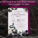 Search for dark halloween invitations Cobwebs