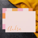 Search for chequered note cards Colourful