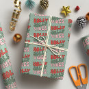 Search for be jolly wrapping paper Green