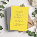 Search for yellow and grey wedding invitations Stylish