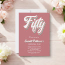 Search for retro 50th birthday invitations Colourful