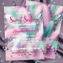 Search for pink purple masquerade party invitations For her