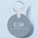 Search for modern minimalist key rings Initials