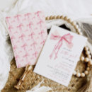 Search for pink bow birthday invitations Modern