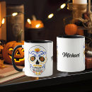 Search for blue sugar skulls mugs Calavera