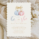 Search for pumpkin gender reveal invitations What will baby be