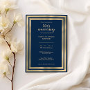 Search for blue gold 50th wedding anniversary invitations 50 years