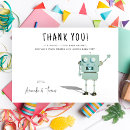 Search for robot thank you cards Thanks