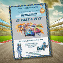 Search for race car birthday invitations Fast and five