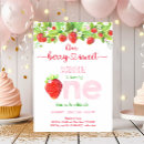 Search for summer 1st birthday invitations Strawberry first birthday