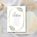 Search for greenery oh baby shower invitations Botanical
