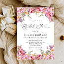 Search for modern floral bridal shower invitations Minimalist