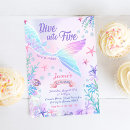 Search for dive into five mermaid invitations Our little mermaid