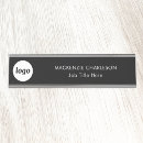 Search for black name plates Logo