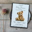 Search for teddy bear baby boy shower invitations Cub