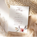 Search for winter flowers wedding invitations Modern