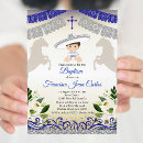 Search for blue and silver christening invitations Boy