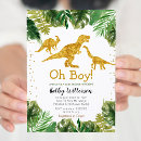 Search for dino baby shower invitations Rustic