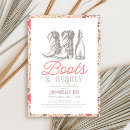Search for boots and bubbly bridal shower invitations Cowboy