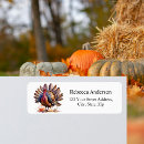 Search for turkey return address labels Watercolor