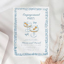 Search for whimsical engagement party invitations Blue