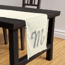 Search for monogram table runners Typography