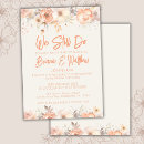 Search for peach and ivory wedding invitations Modern