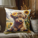 Search for highland cow cushions Sunflowers