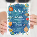 Search for outer space baby shower invitations Planet