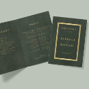 Search for green gold wedding programs Simple