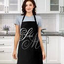 Search for monogram m aprons For her