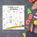 Search for science notepads A note from
