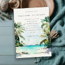 Search for beach vow renewal invitations Tropical