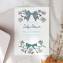 Search for flowers baby boy shower invitations Blue