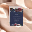 Search for burgundy and navy blue wedding invitations Elegant