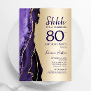 Search for surprise 80th birthday invitations Elegant