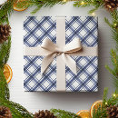Search for blue buffalo plaid wrapping paper Festive