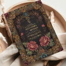 Search for victorian gothic wedding invitations Black