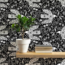 Search for black and white bird art Floral