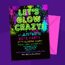 Search for 80s neon invitations Neon glow party