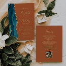 Search for teal and burnt orange wedding invitations Watercolor