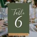 Search for wedding table cards Elegant table numbers