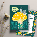 Search for snail birthday invitations Whimsical