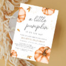Search for little pumpkin on the way invitations Foliage