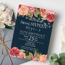 Search for light blue sweet 16 invitations 16th birthday