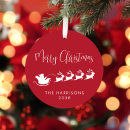 Search for reindeer sleigh christmas tree decorations Modern