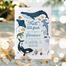 Search for sea creatures birthday invitations Under the sea party