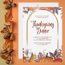 Search for harvest dinner invitations Fall leaves