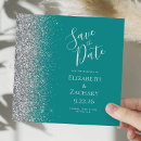 Search for teal silver save the dates Elegant