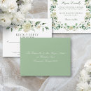 Search for rsvp return address weddings Sage green